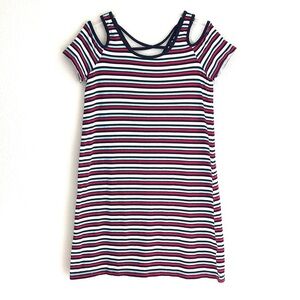 August Silk Striped Dress